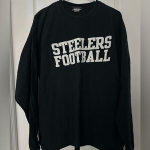 Pittsburgh Steelers Vintage Reebok Black Long Sleeve Shirt